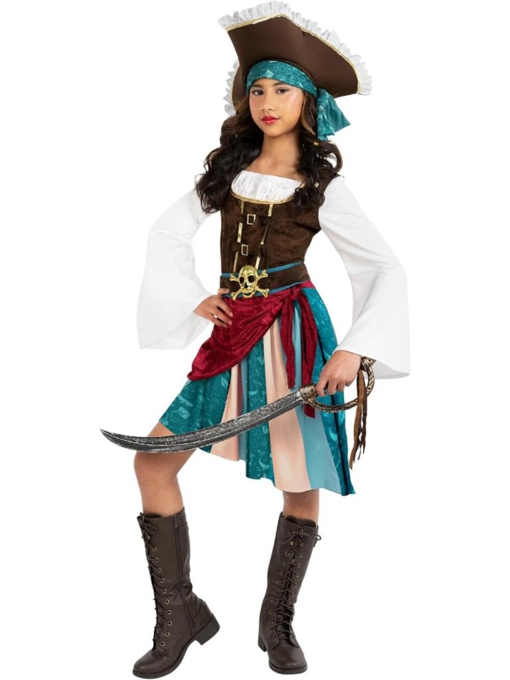 Boho Girl Pirate Costume for Kids | Fun Halloween Outfit | Unique Dress-Up Idea